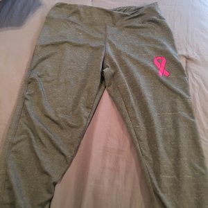 Breast cancer work out pants